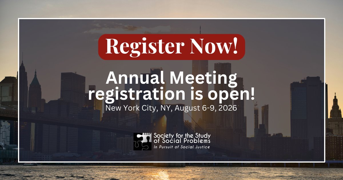 The Society for the Study of Social Problems tweet media