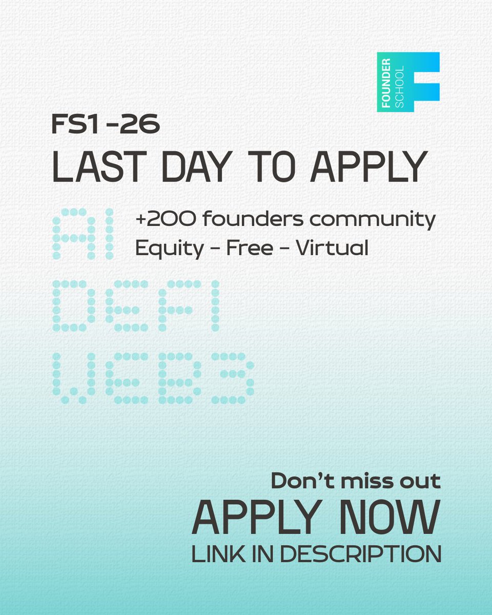 Founder School tweet media