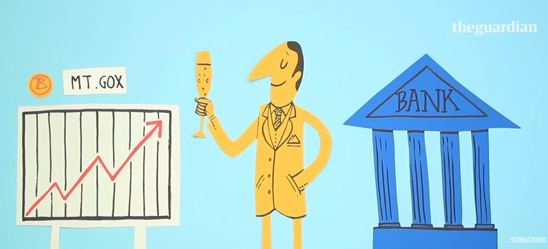 BillDefou's tweet photo. @MTGox was a large bitcoin exchange platform that generated a lot of money, as we can see in this video from The Guardian: 
https://t.co/a5dYd1rNAz https://t.co/AhDEimlo6R