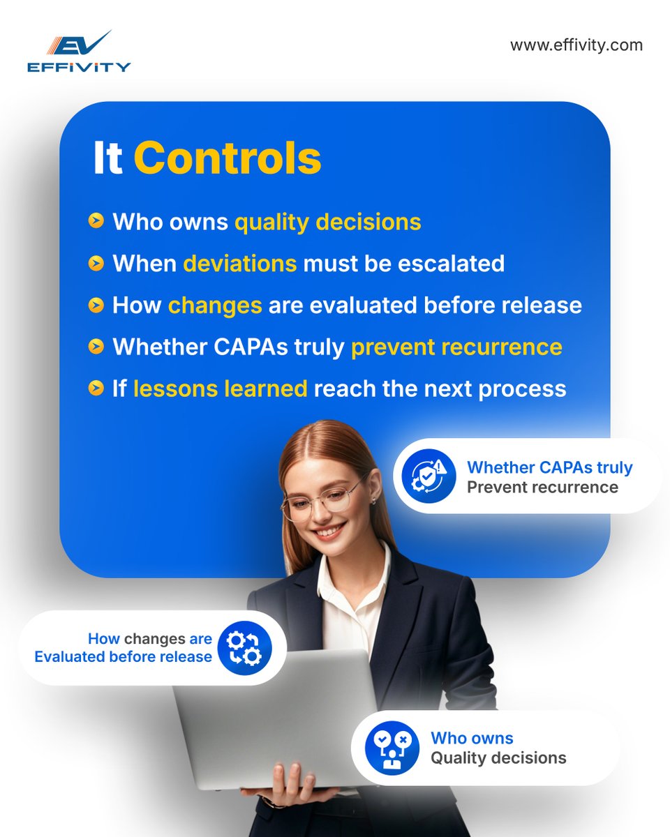 effivity's tweet photo. Quality lives in decisions, not policies.
Effivity QMS ensures structured, traceable control.
Register & Get 15-Days Free Trial here ➡️ https://t.co/l5YMY1vx8z
#Effivity #QualityManagement #QMSSoftware #ISO9001 #QualityControl #ProcessDiscipline
#OperationalExcellence https://t.co/HXtVcZNVoi