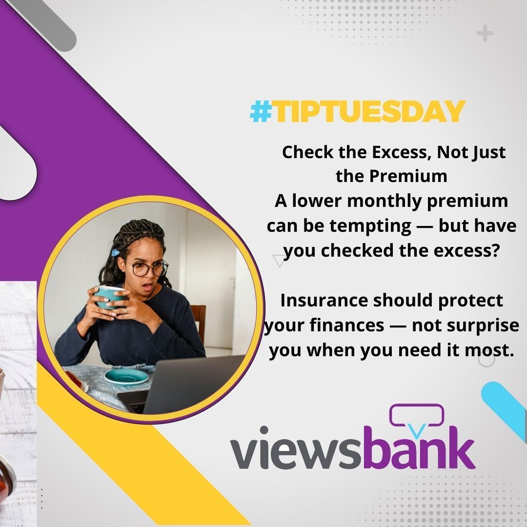 viewsbank's tweet image. 🛡️ Tip Tuesday: Check the Excess, Not Just the Premium

#TipTuesday #InsuranceMatters #FinancialAwareness #ConsumerRights #MoneySmart #UKConsumers #Viewsbank