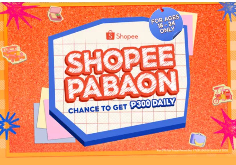 budolfindsphil's tweet photo. Try nyo na tong SHOPEE PABAON!
https://t.co/PlzNwUsTjQ

baka makakuha kayo ₱300!!! 🥳 https://t.co/BQHHG2Q3BY