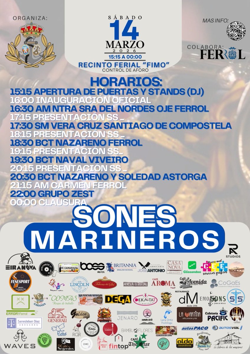 AMVCARMENFERROL's tweet photo. Sones Marineros Fest - FERROL https://t.co/wsrREG8Xqa