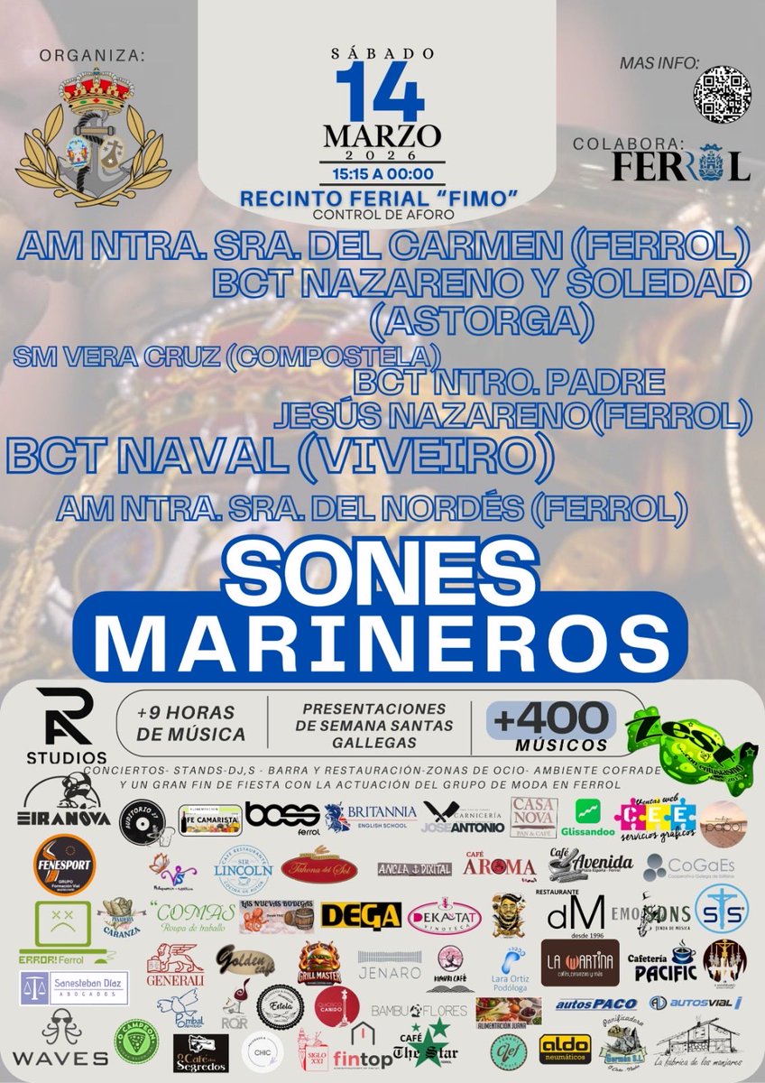 AMVCARMENFERROL's tweet photo. Sones Marineros Fest - FERROL https://t.co/wsrREG8Xqa