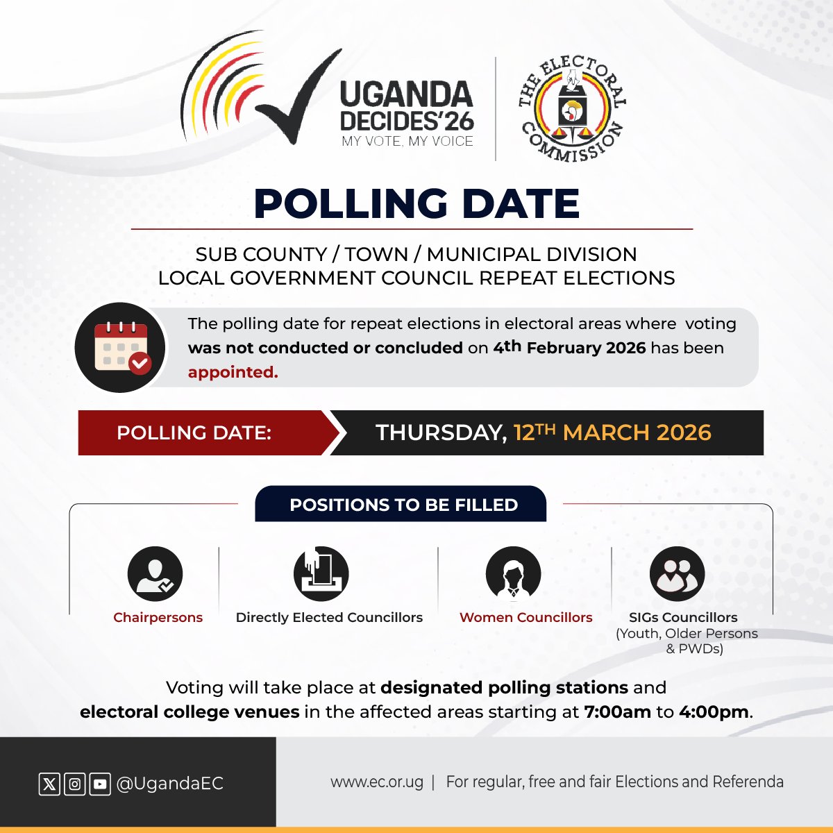 The Electoral Commission - Uganda tweet media