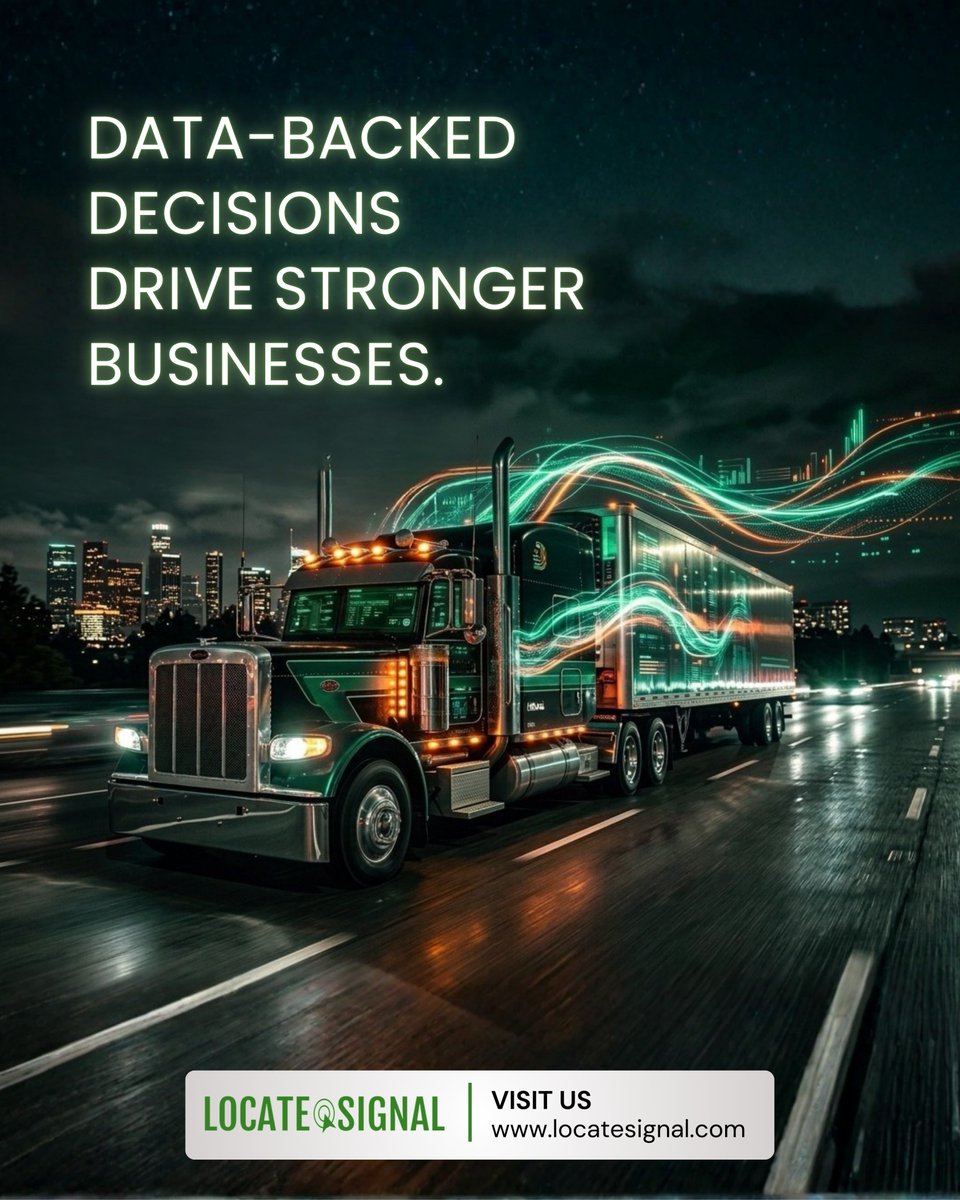 LocateSignal's tweet photo. Locate Signal transforms fleet movement into business intelligence.

Build a smarter fleet → https://t.co/npDK2jrjky

#FleetStrategy #LocateSignal #SmartBusiness https://t.co/xhUdIMAkeJ
