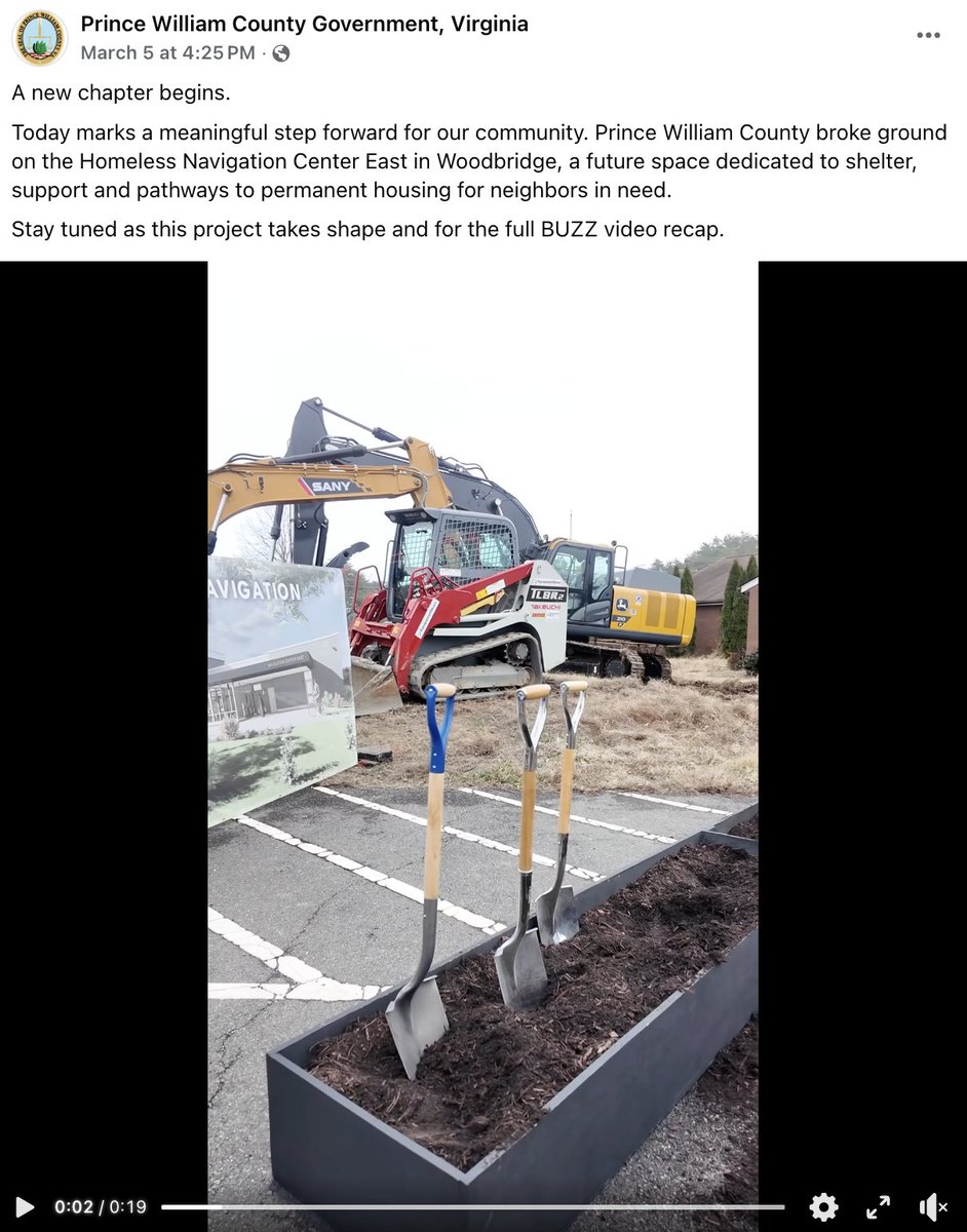 Work has begun on the Homeless Navigation Center East.

facebook.com/share/r/18fRof…