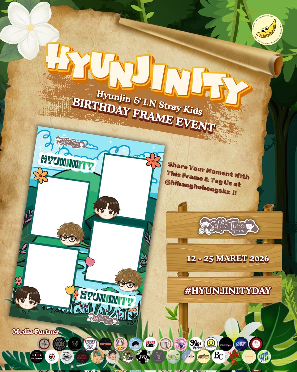 Hyune_ID's tweet photo. "Hyunjinity: Infinity Divine!"🍞🥟
Event by @hihanghohengSKZ 

Hyunjin dan I.N Birthday Photoframe Event ✨
Jangan lupa unggah momen kalian dan tag kami dengan hastag #HyunjinityDAY 

🗓 : 12 - 25 Maret 2026
📍: @selfietimeid

#HyunjinityDay #InfinityDivine https://t.co/CyMUv553Av