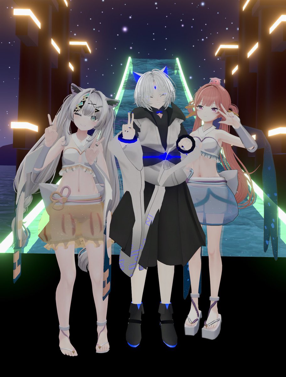 改めて昨日はみんな本当にありがとう！！

ワールド作成から始まり、動画、BGM、伴奏ほんとに色々やったけど、超かぐや姫愛のおかげで全部楽しかった！！！
ステージから見る景色がとても綺麗で感慨深かったです…！
こかさん、あくびさん、素晴らしいパフォーマンスをありがとう！！！