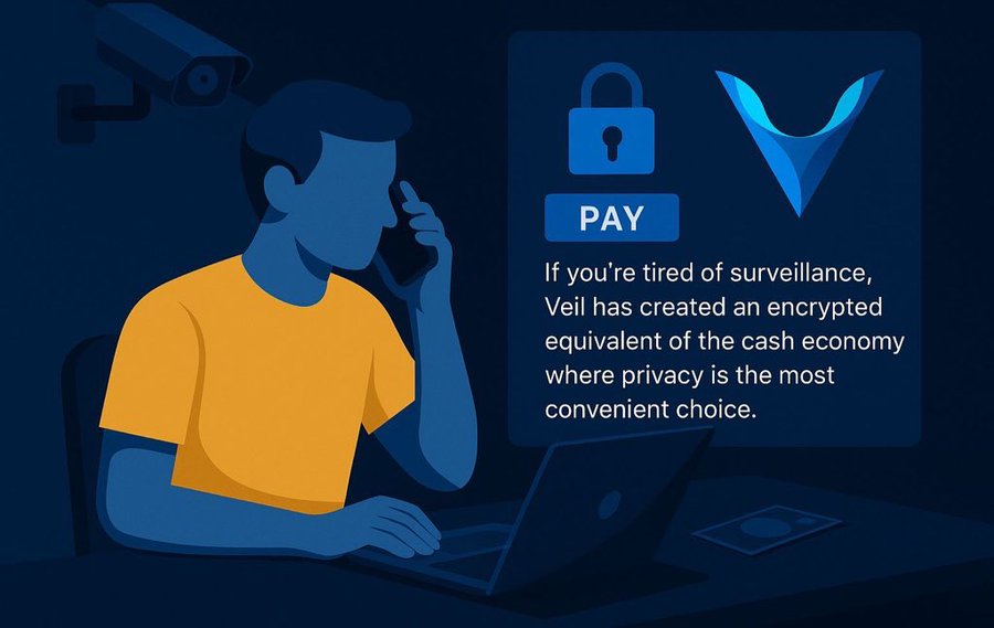 iamabdeee's tweet photo. The privacy conversation is changing.

New funding for privacy protocols.
Governments acknowledging legitimate uses.
Developers pushing zk tech further.

The industry is slowly realizing something:

Public money needs private rails.

$Veil https://t.co/NjTjloQnso