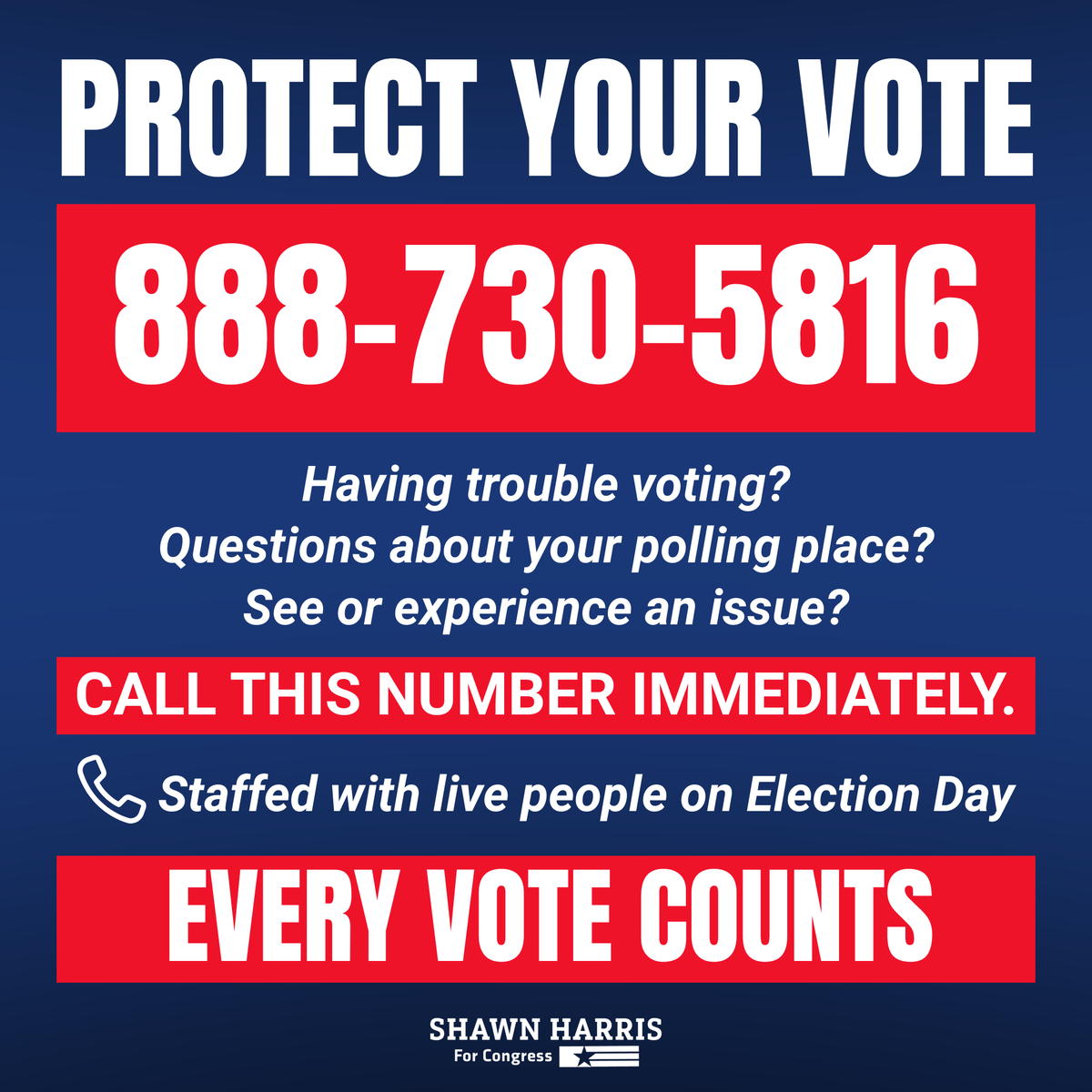 Shawn Harris for Congress tweet media