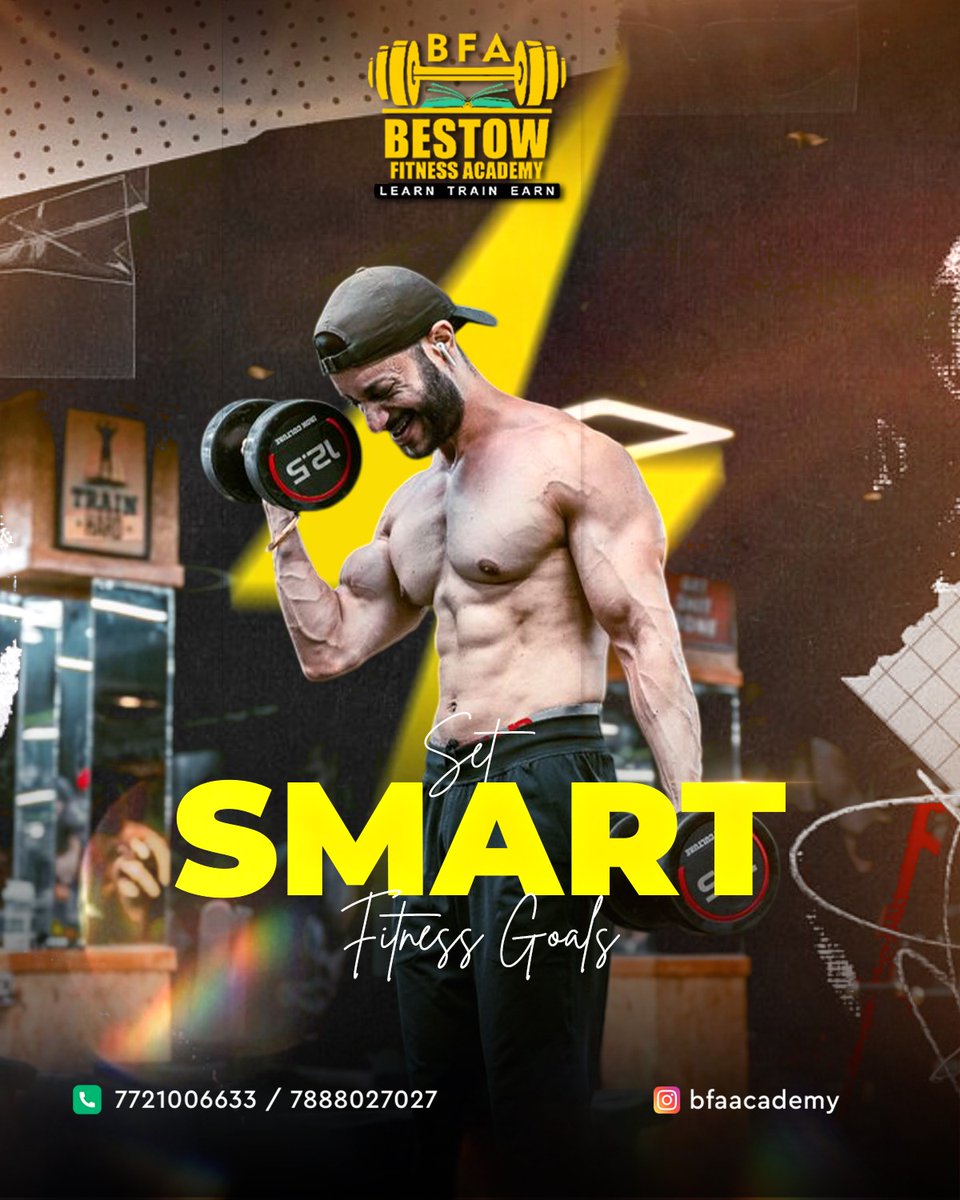 AcademyBestow's tweet image. Goals should be:
• Specific • Measurable • Achievable • Relevant • Time-bound

Clear goals improve adherence and motivation.

📞 Get More Details Now !
+91 7888027027 / +91 7058128804

 #goalsetting #fitnesscoach #trainerdevelopment