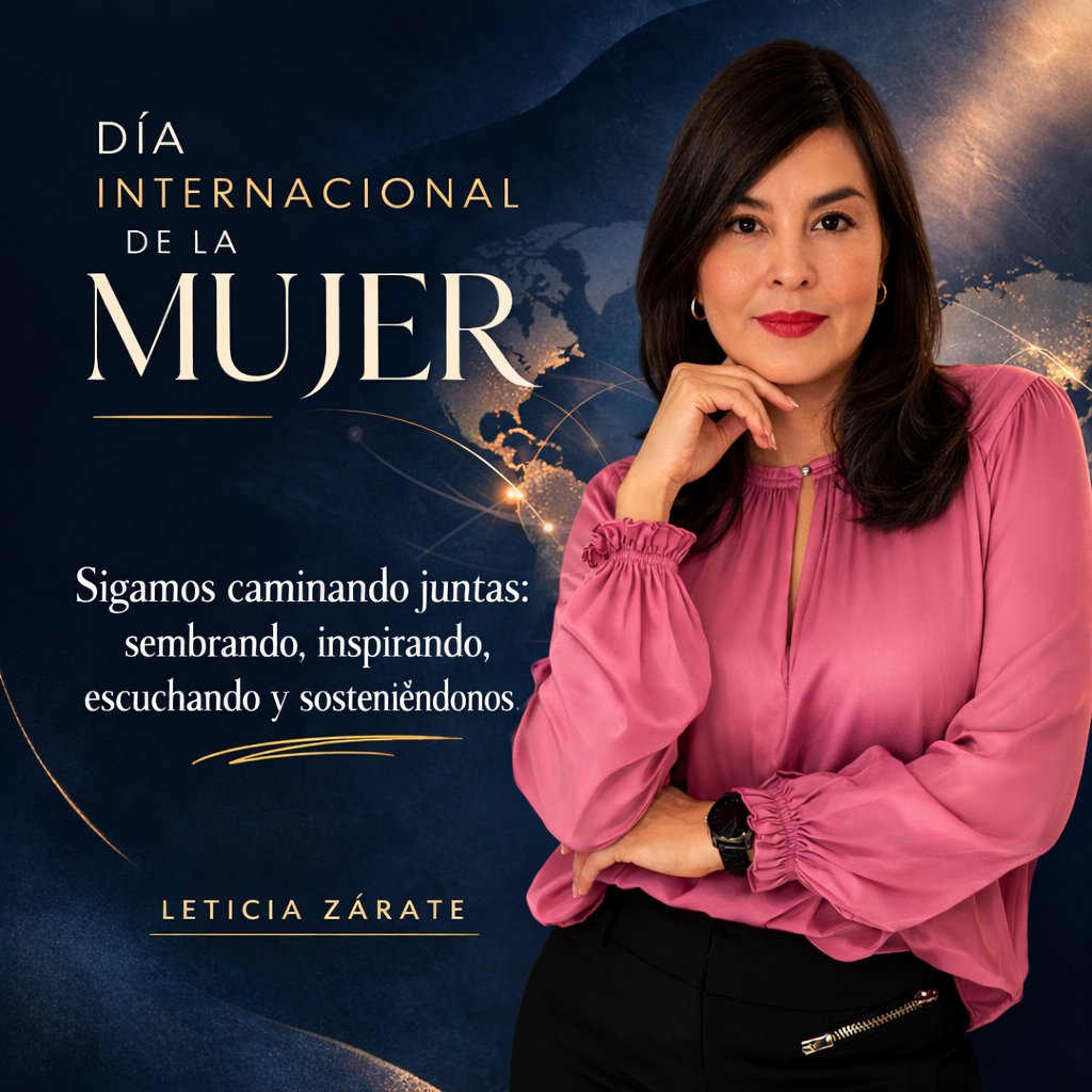 En conmemoración a la fuerza, sensibilidad, inteligencia y la capacidad de transformar el mundo que habita en cada mujer.

A lo largo de la historia, las mujeres hemos abierto caminos, construido redes, acompañado procesos y sembrado oportunidades para otras.

¡Mi admiración! #8M