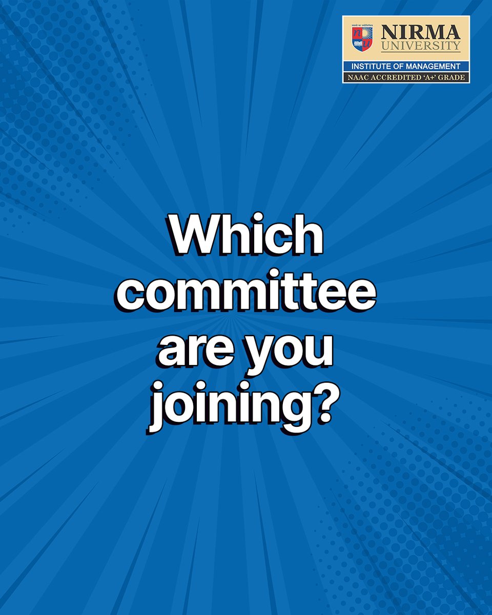 Institute of Management, Nirma University, Ahmd tweet media