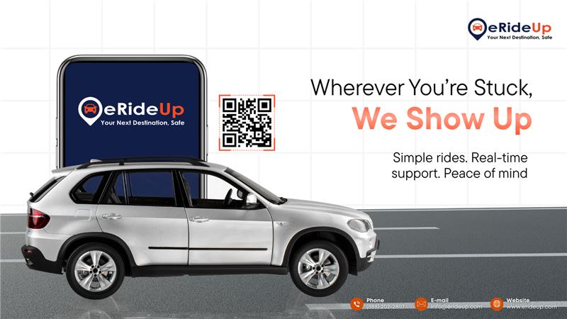 eRideUp's tweet image. Stuck somewhere? 
eRideUp shows up. 🚗

📞 (888) 202-2807
📧 info@erideup.com

#eRideUp #RideNow #SafeRide