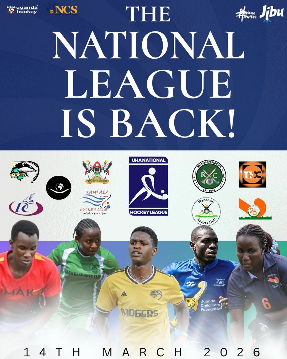 The 2026 National Hockey League pushes off this Weekend for another highly anticipated season📌
#newseason 
#thehockeyleaguereturns 
<a href="/jibuuganda/">Jibu Uganda</a> <a href="/Official_UOC/">NOC UGANDA | CGA UGANDA</a> <a href="/USPAmedia/">USPAmedia</a>