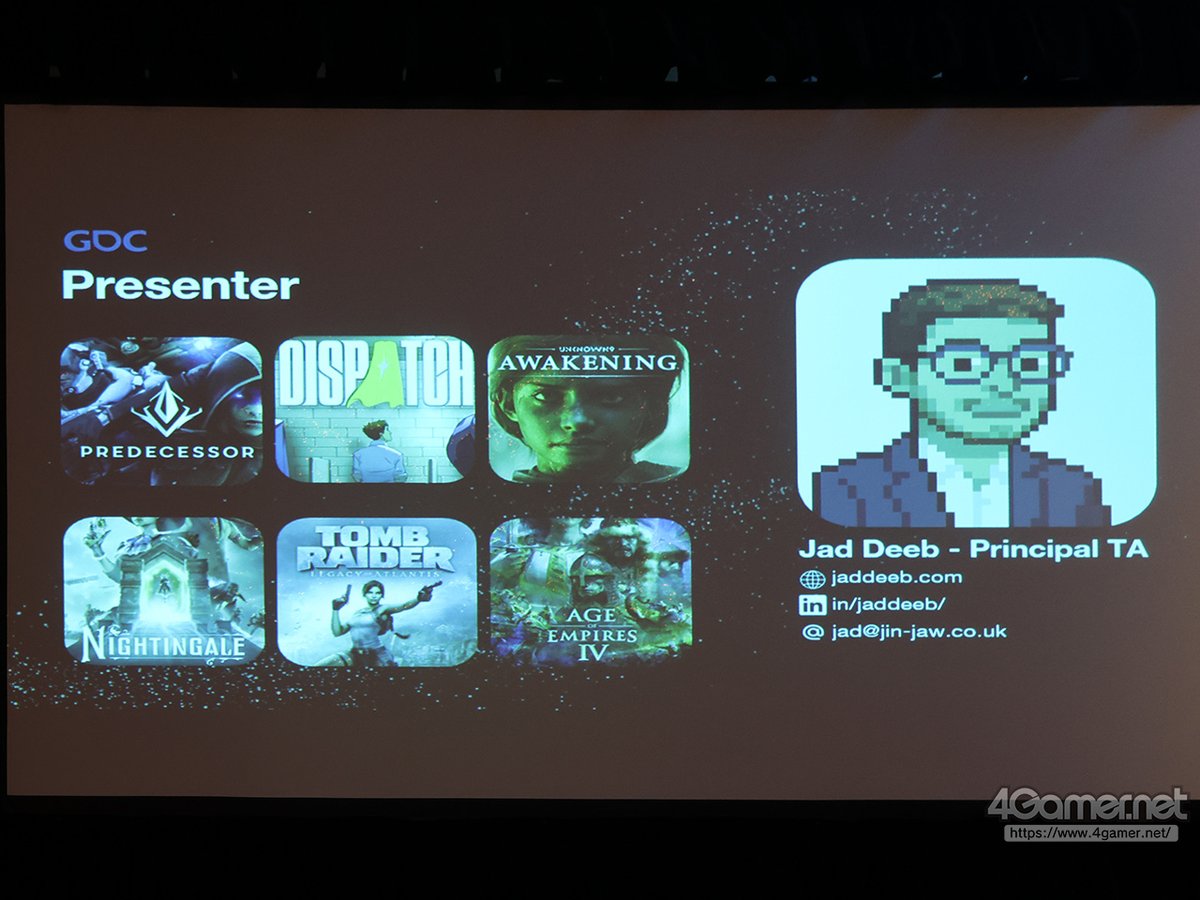 4GamerNews's tweet photo. テクスチャ圧縮技術ソムリエが紹介する「テクスチャ圧縮技術の選び方」［GDC 2026］
https://t.co/uaPoZBIPG7

ゲームグラフィックスにおけるテクスチャ圧縮の選び方によって，画質や処理効率は大きく変わる。その選び方を伝授するセッションだ https://t.co/GM4Y7L5lvn