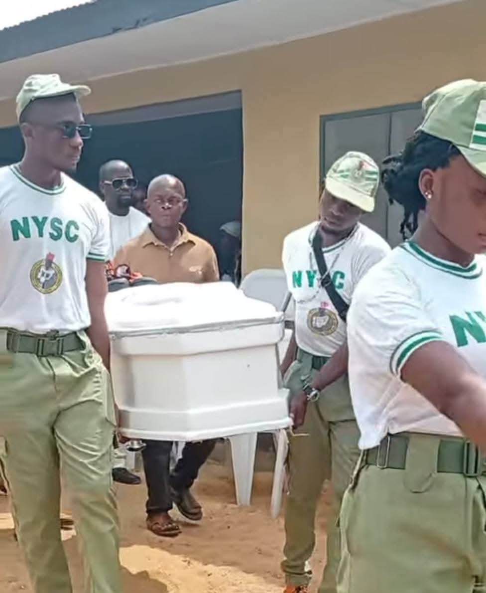 nysc360's tweet photo. Very S@d 😢

A corps member from Ukanafun Local Government Area in Akwa Ibom State has sadly l0st her life and was buried today 

The young woman, identified as Corper Obongawan Udom, has left family, friends and colleagues in d££p sorr0w

Corps members should be protected wherever they are posted to serve under the National Youth Service Corps

What could anyone possibly gain from taking the life of a young person who was only serving her country?

It is truly a devastating l0ss to the family and the community

After the long suffering from school…
The stress…
Doing assignments…
Def£nding proj£cts…

And going through all the other academic activities, she finally succeeded in wearing the khaki, just like many others who graduate and serve their nation

But sadly… she could not survive it 

May her soul rest in peace

~ Handler
Seeing this broke my heart because I understand the stress of having to serve our father land 😭😭

As a CORPs members please pray 🙏 that you won't end this way.
That ur journey throughout your service year 
Shall be fruitful.
Because no family members want to receive this kind of news.