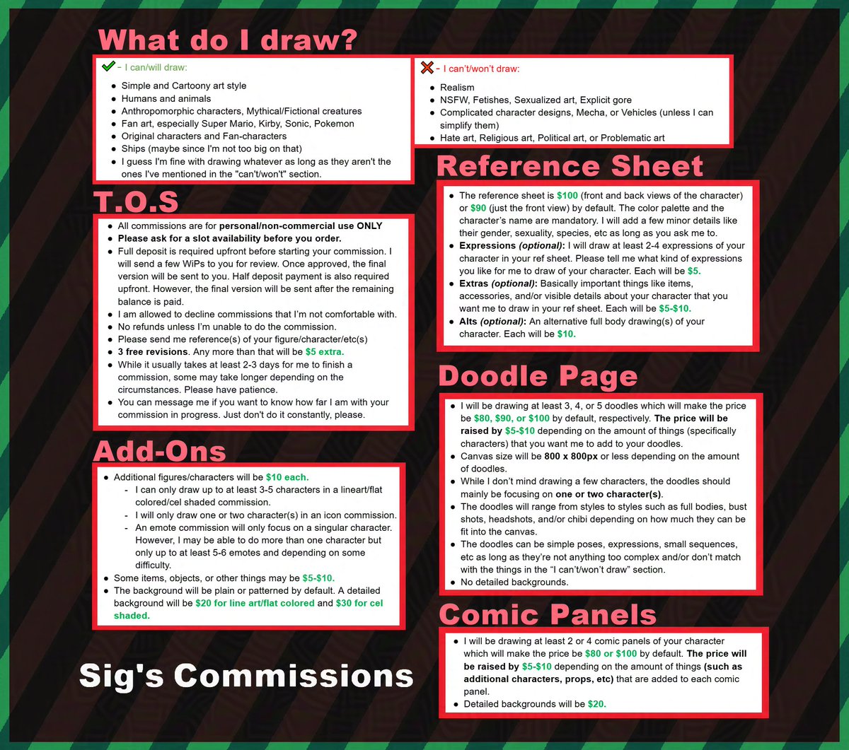 SigDowee's tweet photo. COMMS ARE OPEN! 🎉

Updated commsson sheets with new prices! Limited slots available!

To commsson me, contact me via Discord (doweesig) or link in bio. DMs are also fine, but Chat has been pretty buggy for me lately.

RTs are super appreciated!

More details in the replies ⬇️ https://t.co/WEVdHBepAJ