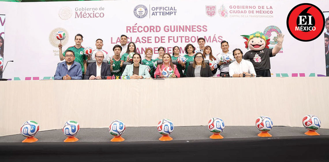 ElInformanteMX's tweet photo. Participarán más de 10 mil personas en la #ClaseDeFútbol más grande del mundo: @ClaraBrugadaM
Esta actividad promueve el #deporte como #ConstructorDePaz, para hacer un #mundial #democrático y con #VisiónSocial.
Tag: @GobCDMX
https://t.co/IcedXQ1jsF https://t.co/9GHo0Nwv7l