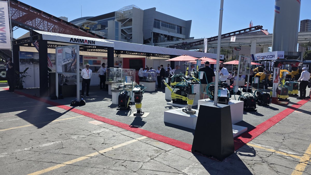 EquipEast's tweet image. Ammann compaction equipment on display at CONEXPO-CON/AGG. Proven machines built for efficient soil and asphalt compaction on demanding jobsites. Available through Equipment East.

#EquipmentEast #Ammann #CONEXPO
