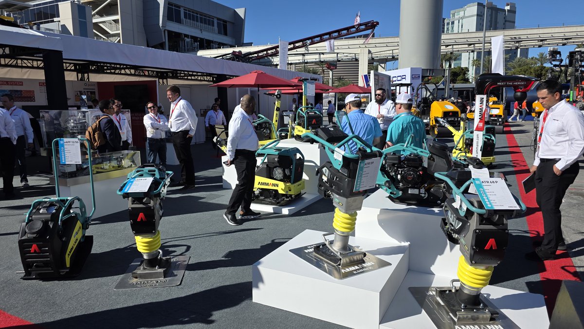 EquipEast's tweet image. Ammann compaction equipment on display at CONEXPO-CON/AGG. Proven machines built for efficient soil and asphalt compaction on demanding jobsites. Available through Equipment East.

#EquipmentEast #Ammann #CONEXPO