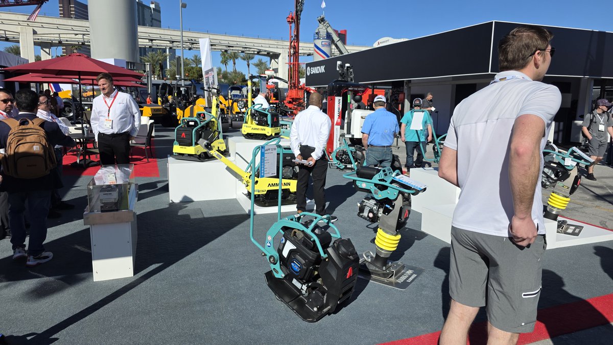 EquipEast's tweet image. Ammann compaction equipment on display at CONEXPO-CON/AGG. Proven machines built for efficient soil and asphalt compaction on demanding jobsites. Available through Equipment East.

#EquipmentEast #Ammann #CONEXPO