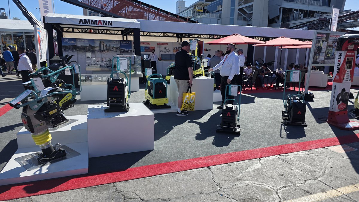EquipEast's tweet image. Ammann compaction equipment on display at CONEXPO-CON/AGG. Proven machines built for efficient soil and asphalt compaction on demanding jobsites. Available through Equipment East.

#EquipmentEast #Ammann #CONEXPO