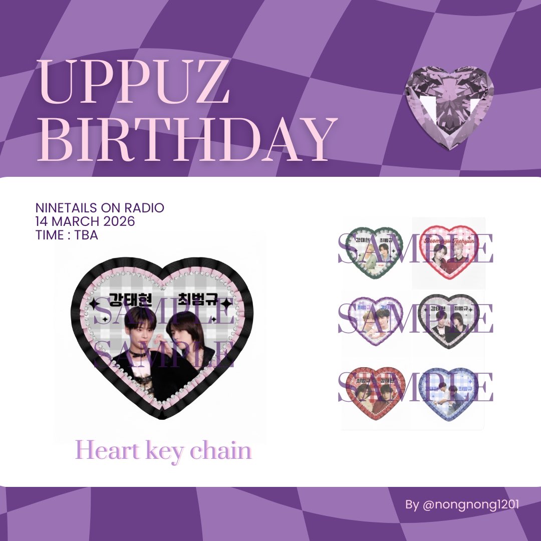eveninroses's tweet photo. giveaway from @nongnong1201 for uppuz birthday 🎂
★ only 115 pcs

♡ heart keychain
(1 pc / random from 6 designs) 💗

📅 : 14 mar 26
🕰️ : TBA
📍 : ninetails on radio cafe

let’s celebrate uppuz birthday together!!
#UppuzBday_BKK https://t.co/2nxs2D6boY