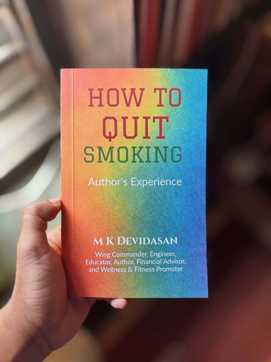 A Wing Commander. An Engineer. An Author.

He smoked for years.
Then he quit.

And wrote exactly how he did it.
I read "How to Quit Smoking" by M K Devidasan.

Here are 9 lessons that can save a life.

Maybe yours. Maybe someone you love. 👇