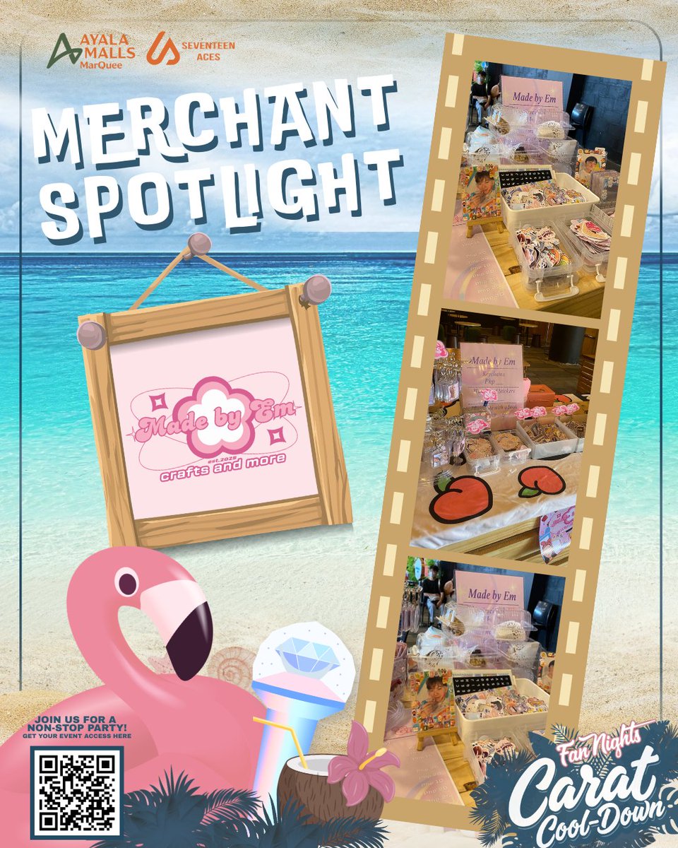 seventeen_ACEs's tweet photo. Merchant Highlight:

MADE BY EM
@Made_by_EMY / @emy_bubs 

Carat Cool-Down: A Carat Post-Concert Fan Gathering in Pampanga
📍 Activity Center, Ayala Malls Marquee Mall
🗓️March 28, 2026
🕛12:00 NN – 7:00 PM

Registration is open until March 15 at: 
https://t.co/qRZv5JAcdq

#CoolDownWithCarats 💎✨