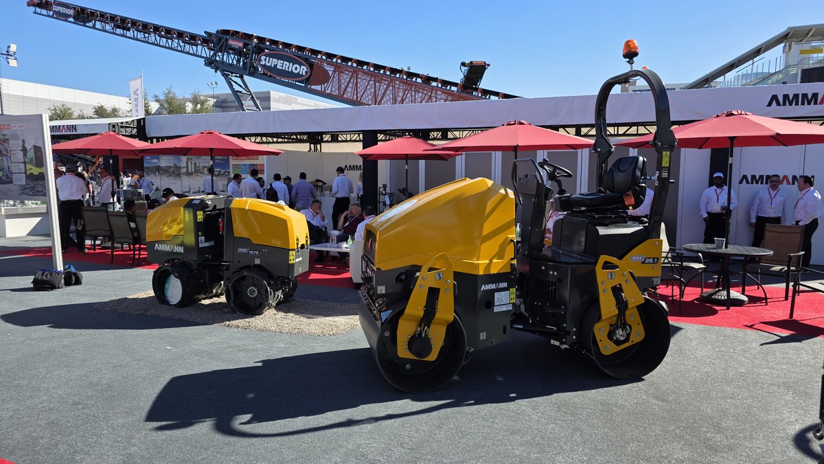 EquipEast's tweet image. Ammann showing their compaction lineup at CONEXPO-CON/AGG. From trench rollers to soil compactors, these machines are designed for durability and consistent results in the field.

#EquipmentEast #Ammann #Compaction