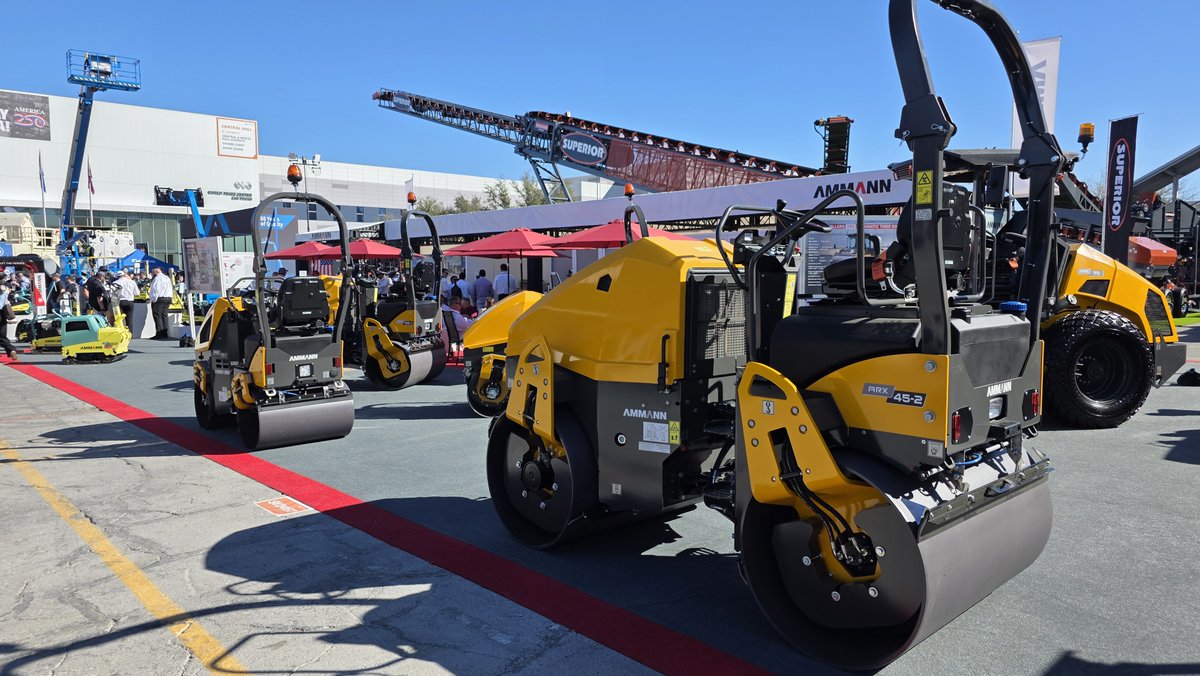 EquipEast's tweet image. Compaction technology from Ammann on display at CONEXPO-CON/AGG. Built to deliver reliability, efficiency, and consistent performance on real jobsites.

#EquipmentEast #Ammann #CONEXPO