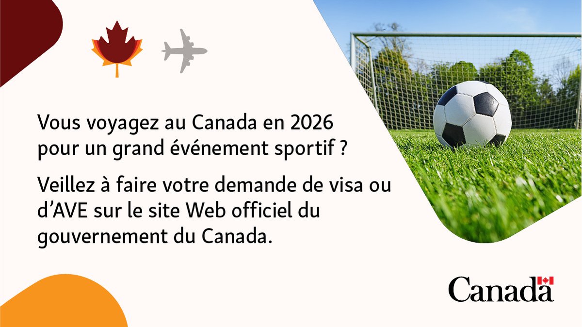AmbCanHaiti's tweet photo. Vous souhaitez obtenir une autorisation de voyage électronique (AVE) ou un visa pour vous rendre au Canada à l’occasion de la Coupe du Monde de la FIFA 2026TM? Méfiez-vous des entreprises ou des individus qui prétendent pouvoir vous aider à l’obtenir! https://t.co/wi5gI0FfTT
