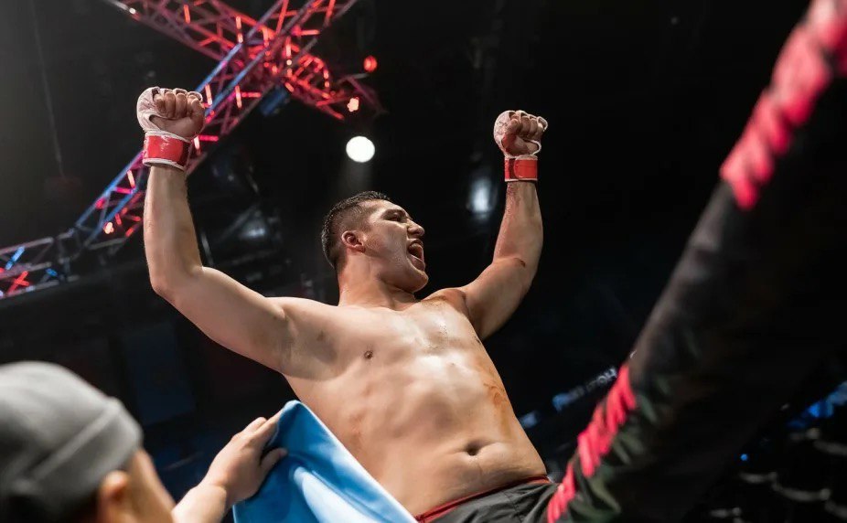 modgovkz's tweet photo. A soldier of the Armed Forces of Kazakhstan won the UFC 326 tournament.
At the UFC 326 tournament in Las Vegas, a soldier of the Special Operations Forces, Junior Sergeant Diyar Nurgozhai, won a landslide victory in a duel with Brazilian athlete Rafael Tobias. https://t.co/KztGNlPEz4