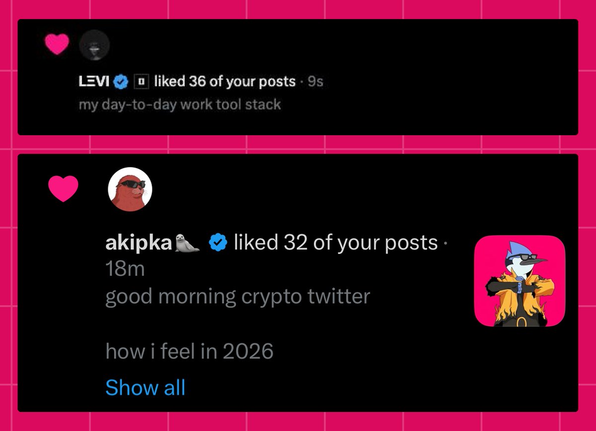 looks like my frens are addicted to liking my tweets

i'm addicted to liking theirs