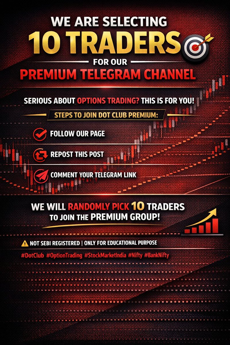 Dotclub01's tweet image. #DotClub #Telegram #Members
#premium #OptionsTrading
