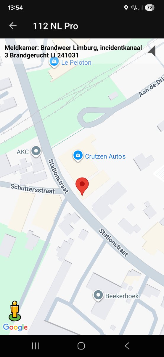 Brandgerucht in Beek