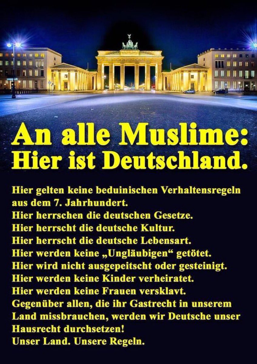 Nein
Muslime, die mit unserem Leben, unseren Gebräuchen und unserem Essen Probleme haben, können doch verschwinden.
Die haben bei uns nichts verloren