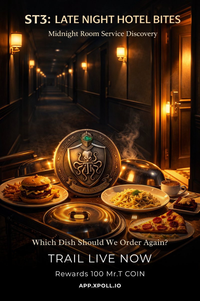 xpollplatform's tweet photo. Late Night Hotel Bites is live, and the midnight cravings just turned into a trail worth watching.

From burgers to pasta to pizza, one choice leads to the next and the signal gets tastier every step of the way.

Enter now: https://t.co/DPYS2Y82pb https://t.co/pUQxeXBz0m