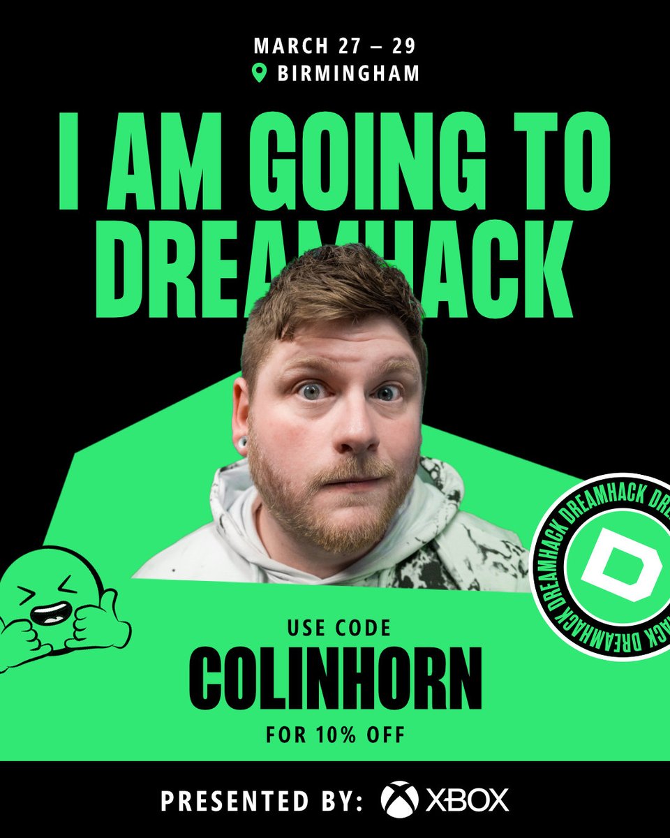 Colin Horn 🔜 DreamHack Birmingham tweet media