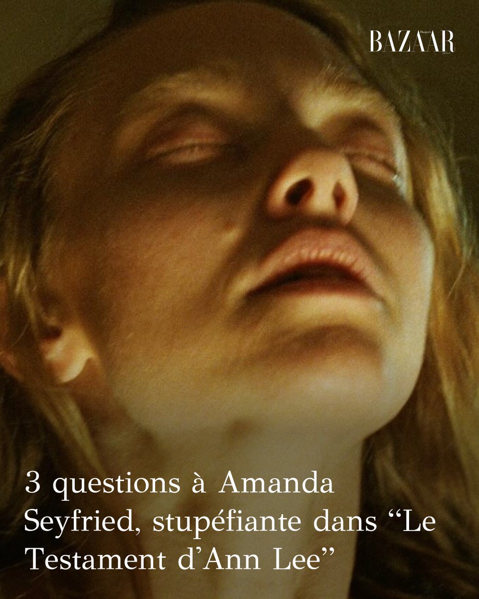 3 questions à Amanda Seyfried, stupéfiante dans “Le Testament d'Ann Lee”
➡️ l.harpersbazaar.fr/McE