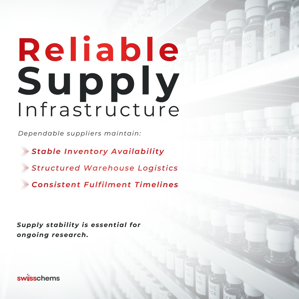 The peptide research market has seen major changes recently, and many researchers are reassessing where they source their compounds.

Choosing the right supplier is critical for maintaining reliable research conditions. Transparent documentation, consistent supply chains, and