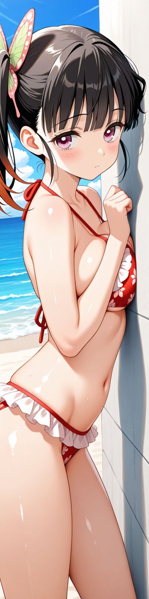 jagptmjtmdj's tweet photo. 栗花落カナヲ/Tsuyuri Kanao（鬼滅の刃/Demon Slayer）

SFW illustration. No nudity. no suggestive intent. 
#AIイラスト https://t.co/p9O8ckKsUX