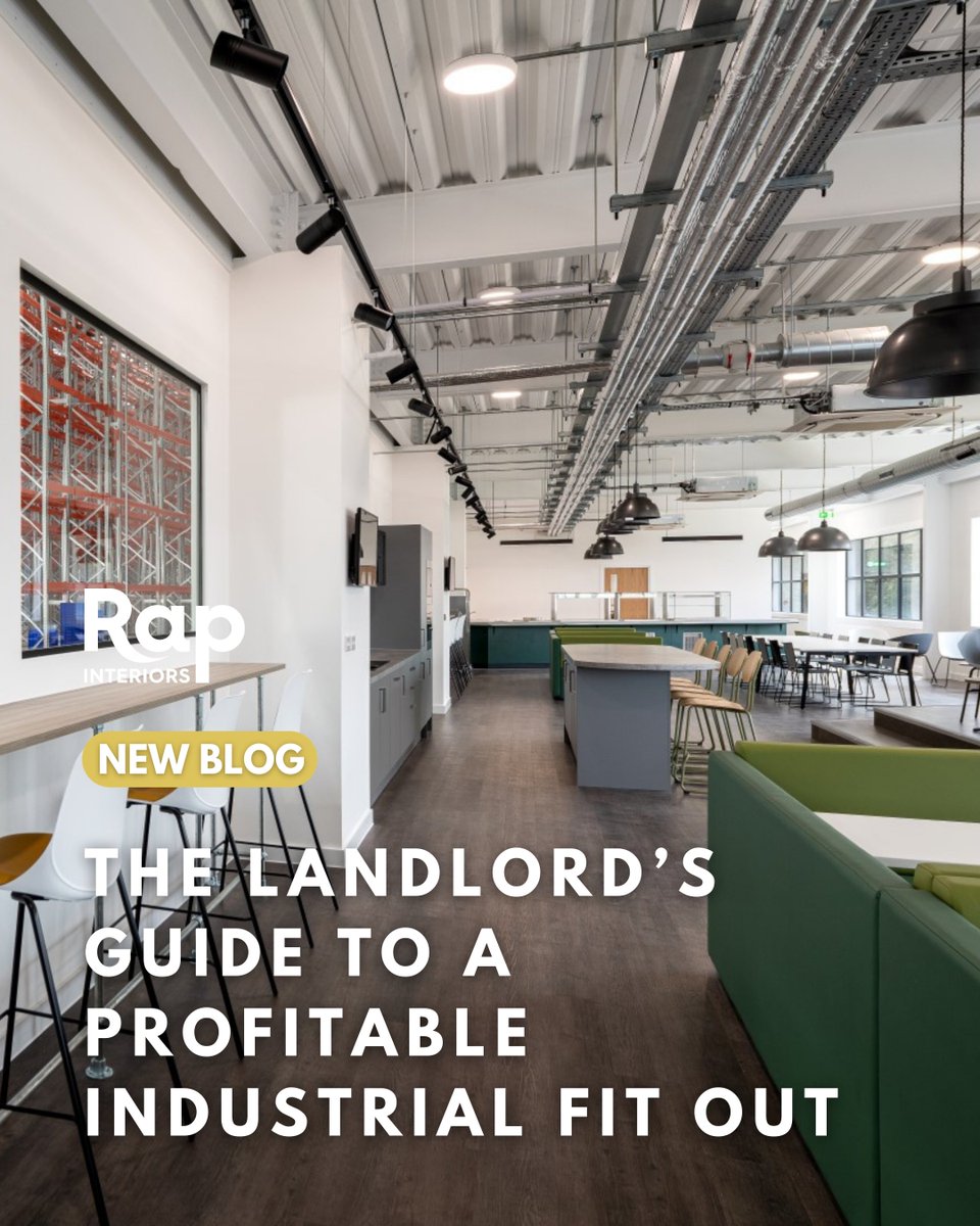 Rap_Interiors's tweet photo. The commercial property market is evolving fast, with changing tenant expectations and new sustainability targets.

Our latest blog shares practical industrial fit out tips to help landlords make their space more marketable.

Read the full guide. https://t.co/KScMMihf7W

#fitout https://t.co/RNBeZMoqMq