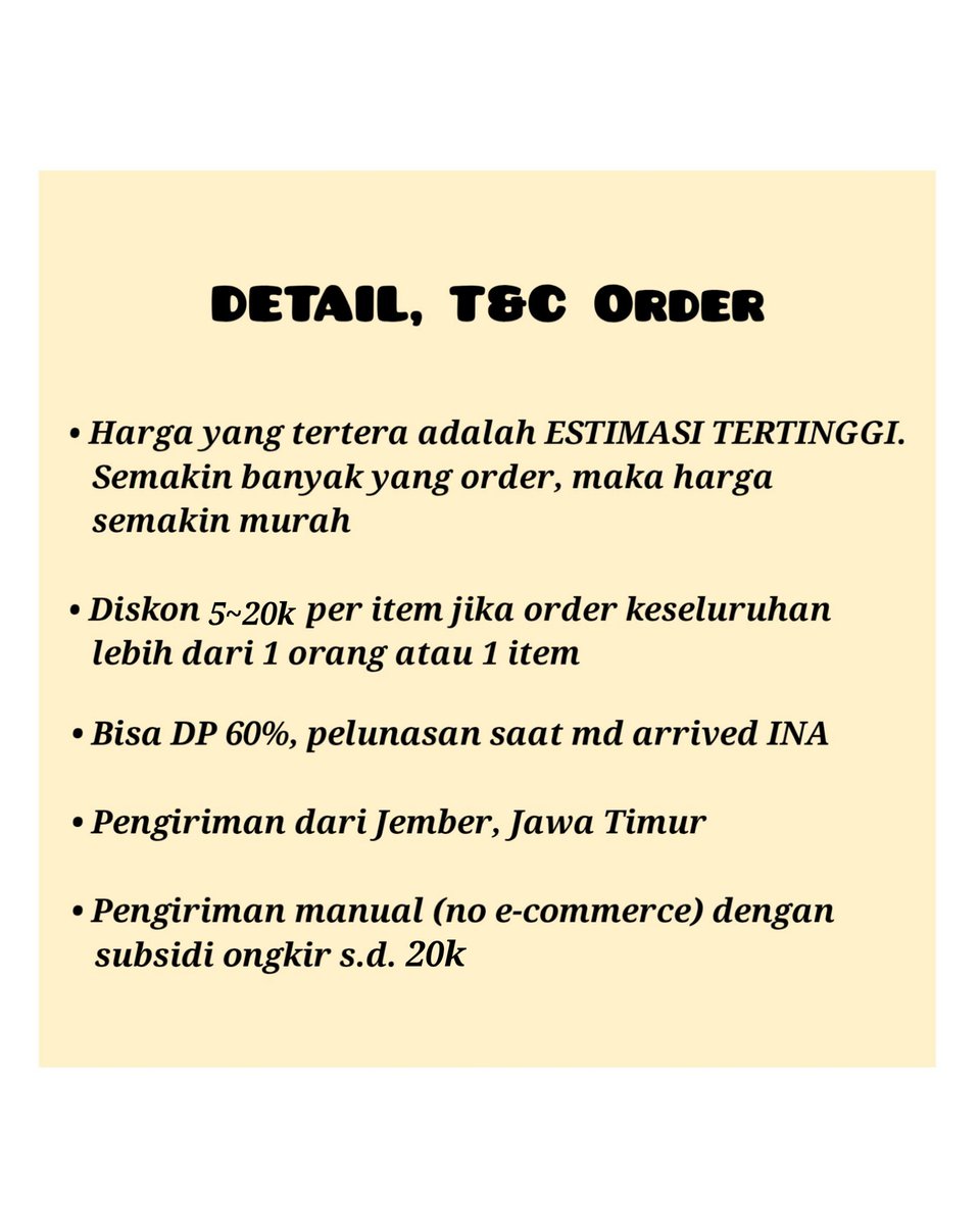 [OPEN INA GO]

💥【不良街区0113】💥
LNGSHOT PLANNER SET 📔
By <a href="/two04t/">Y0nver5e °</a> 

✅Est price tertinggi inc shipping tax (bisa lebih murah s.d. 20k each item)
✅Detail &amp; price cek pict, DP 60%
✅Pelunasan saat md arrived INA
✅Close PO 28 Mar jam 20.00 WIB

#LNGSHOT #롱샷 #WTS #KPOP