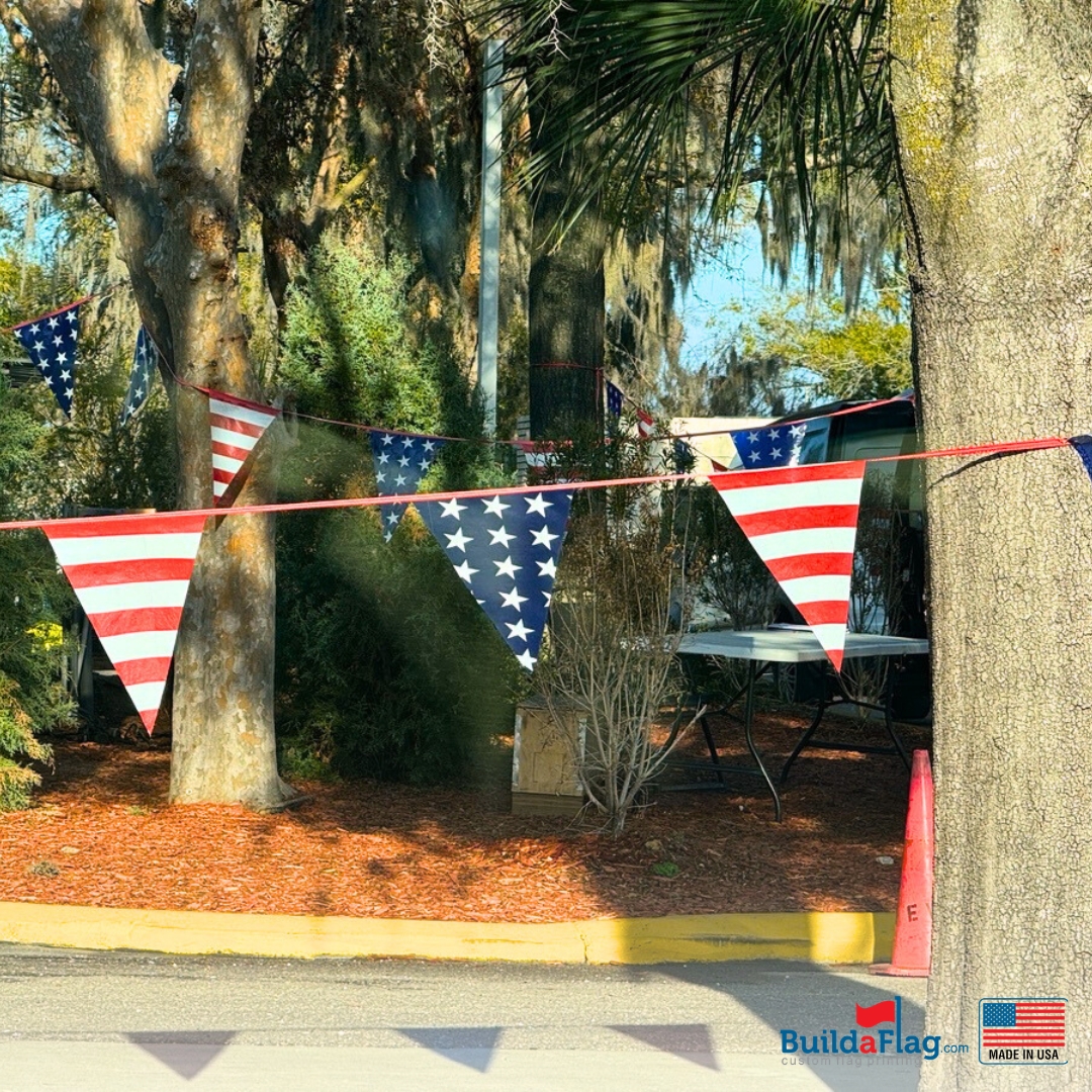 BuildAFlag's tweet image. Celebrate America’s 250th events with custom pennant flags—perfect for parades, festivals, and city streets. 

Design yours now: buildaflag.com 

#America250 #PennantFlags #CityEvents