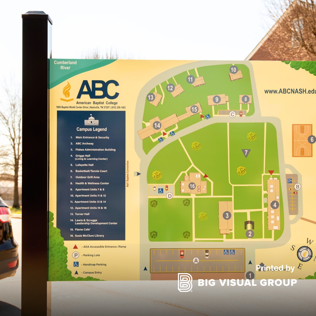 Wayfinding made simple. Our campus signage and directories guide visitors with ease and enhance your space. 

Discover seamless navigation: bigvisualgroup.com/products/wayfi… 

#CampusSignage #WayfindingSystems #bigvisualgroup