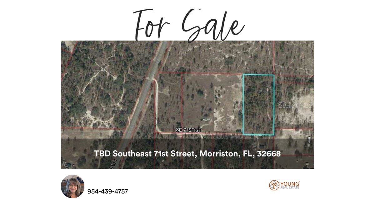 JoseeAML's tweet photo. 📍 TBD Southeast 71st Street, Morriston, FL, 32668

My latest listing on RateMyAgent.
FL 3411879
https://t.co/epon8RwqIs

...
#ratemyagent #realestate #YOUNG_REAL_ESTATE https://t.co/WndtGco1SN