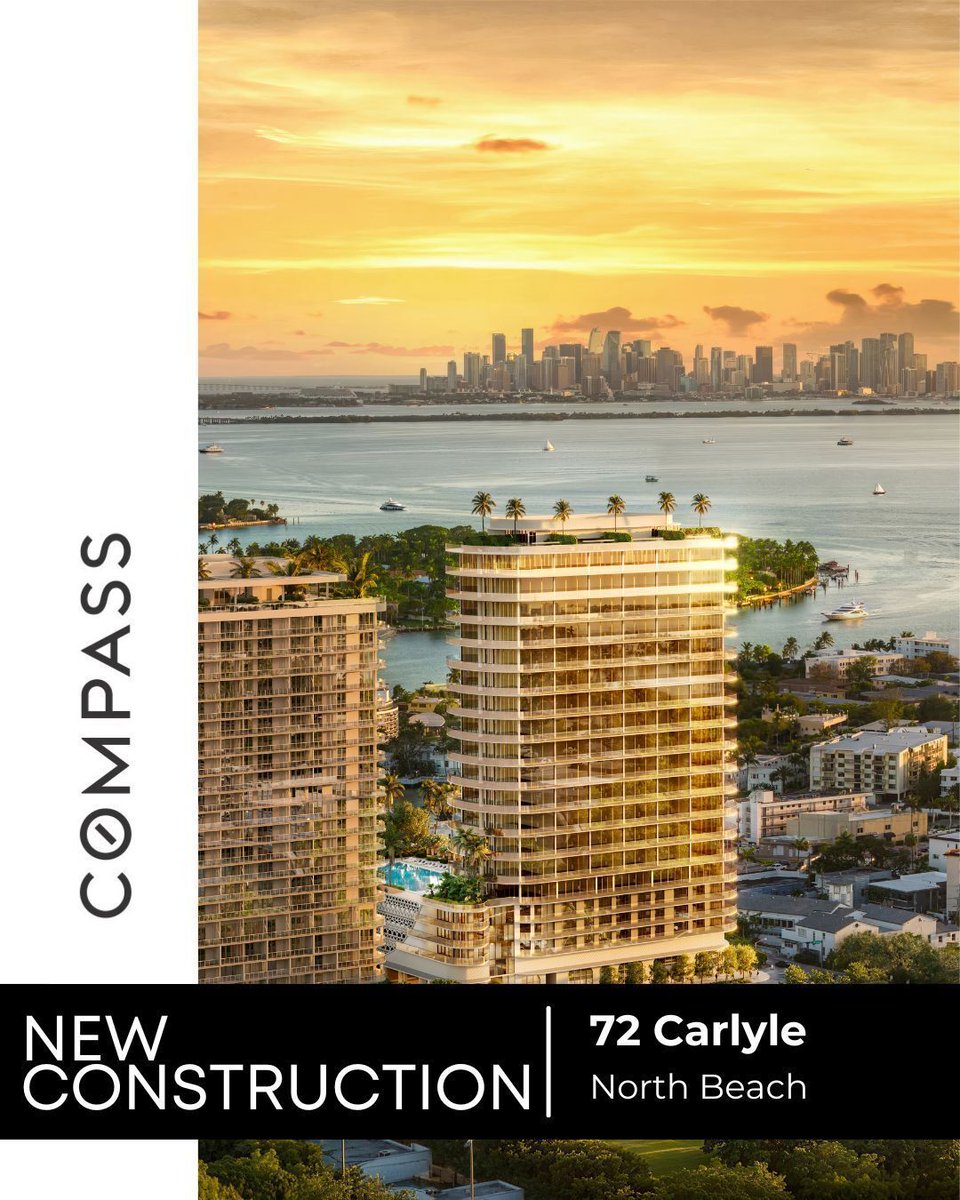 Chelsea_Raye's tweet photo. New construction is continuing to transform Miami Beach, and 72 Carlyle is one of the newest luxury developments bringing Italian-inspired design and resort-style amenities to the area. If you're curious about floor plans, or availability, let's visit the sales gallery! https://t.co/xn50dn3aG8